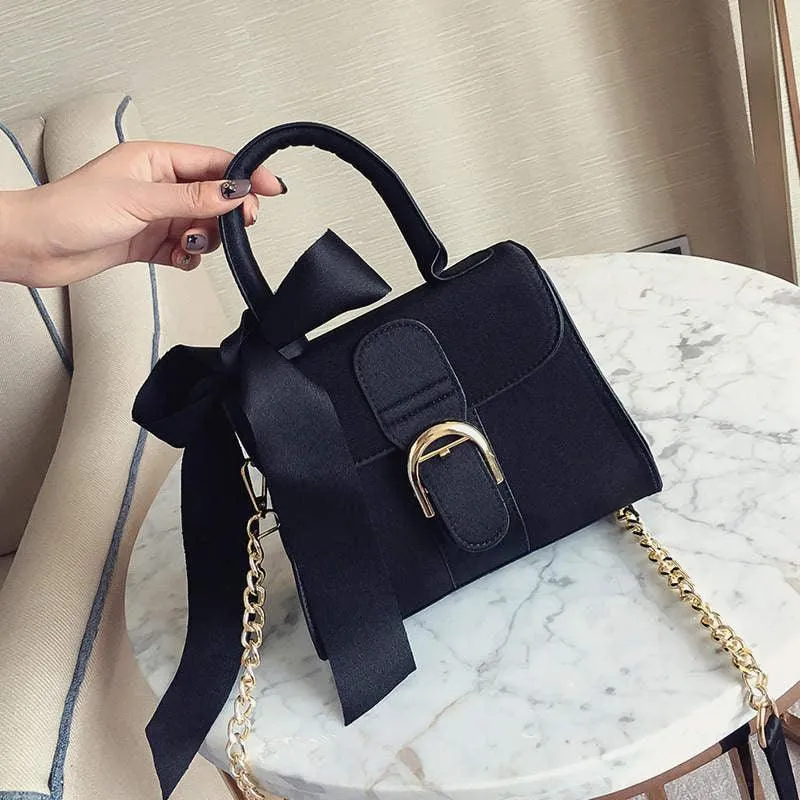Satin Bow Handbag