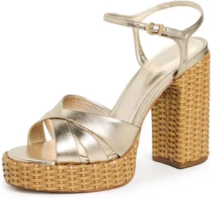 SCHUTZ Women's Keefa Straw Sandal