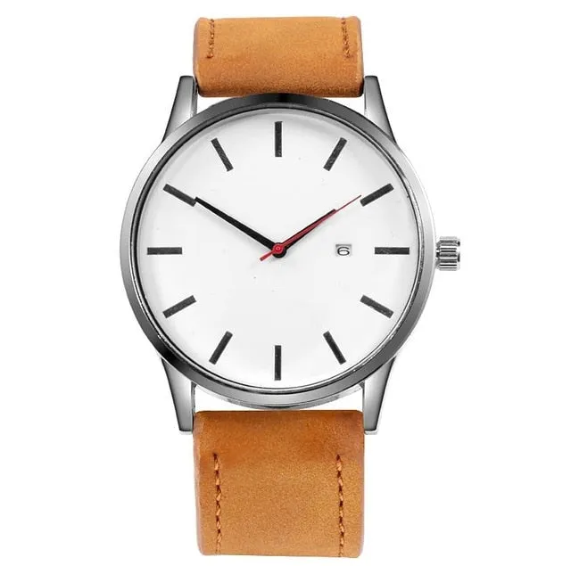 SOXY Watch Fashion Top Brand Luxury Watch Men Sport Watches Leather Casual