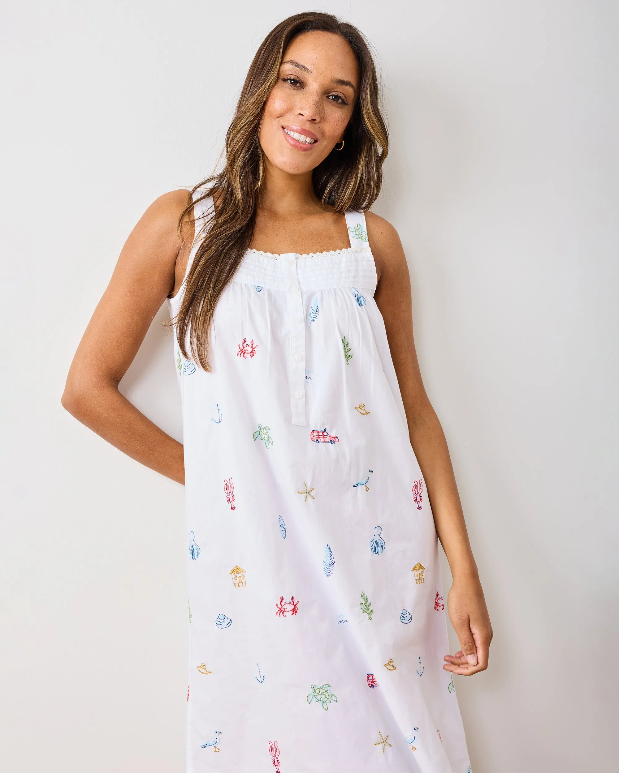 Summer Essentials - Back To Bed Nightgown - Cloud