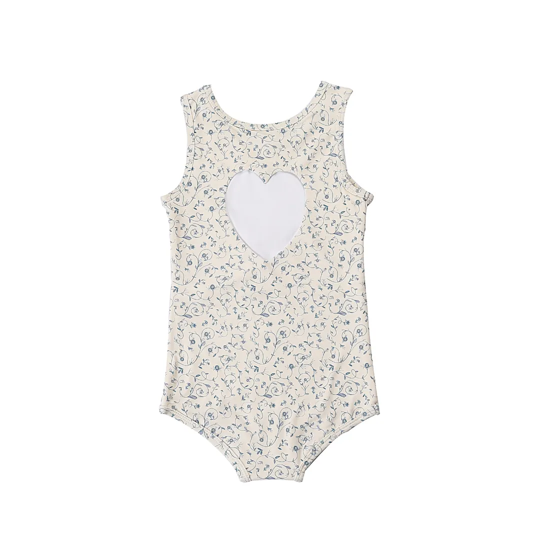Sweetheart 1 Piece Swimsuit | UPF   Recycled - Scandi Floral