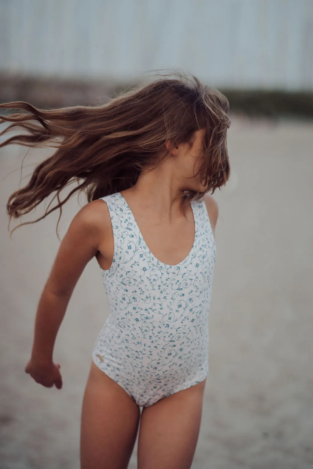 Sweetheart 1 Piece Swimsuit | UPF   Recycled - Scandi Floral