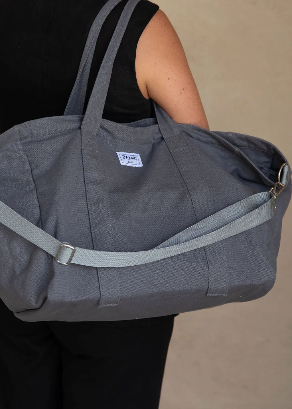 The Essential Bambi Bag Charcoal with lined insert