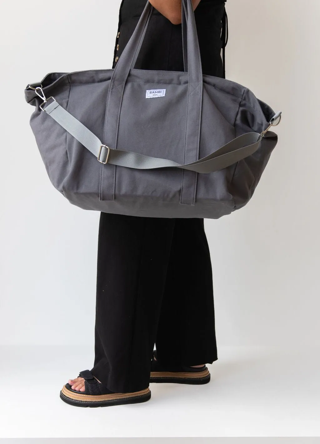 The Essential Bambi Bag Charcoal with lined insert