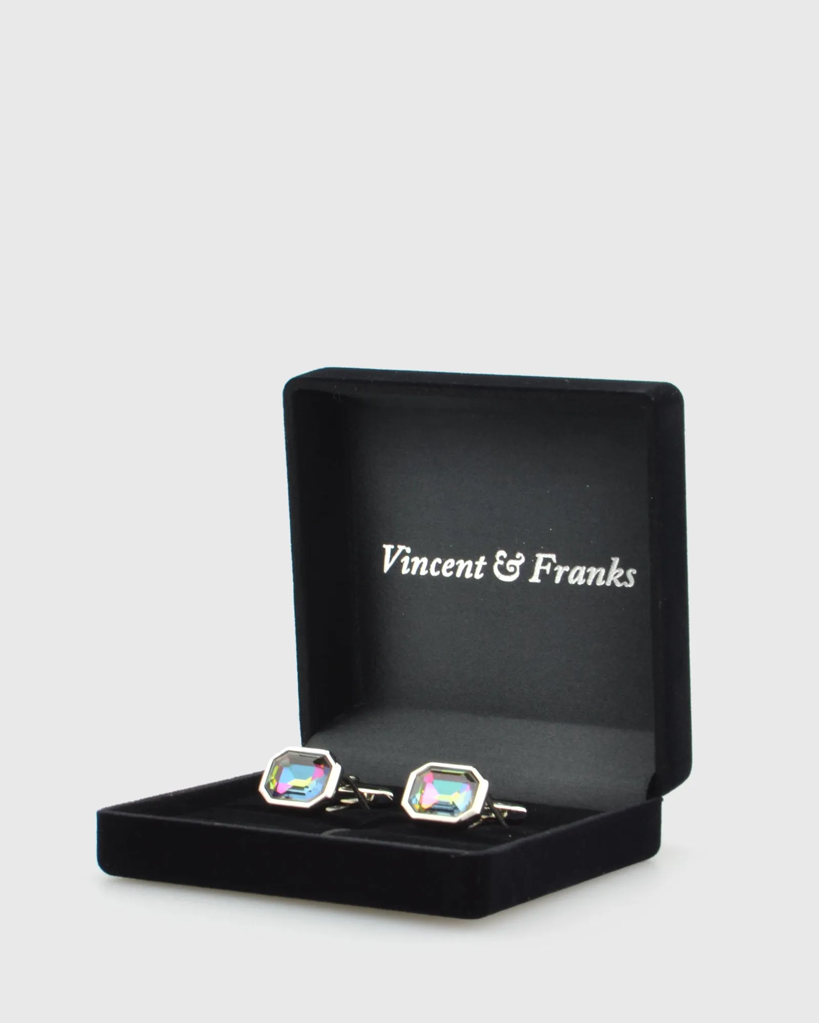 VINCENT & FRANKS VF23152C CRYSTAL CUFFLINKS