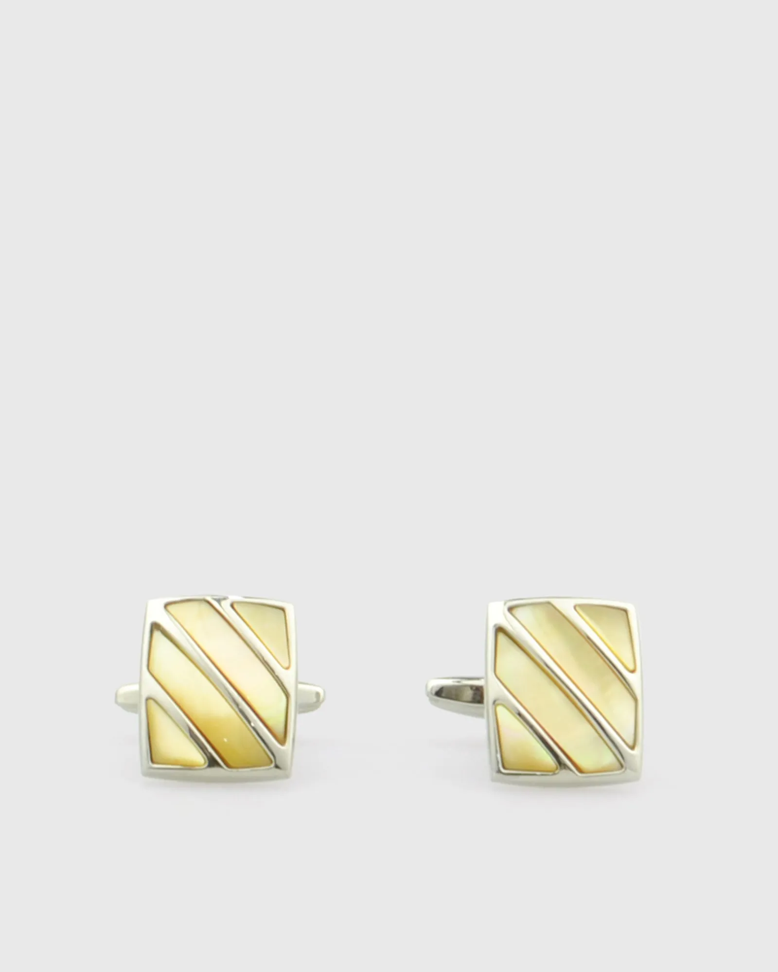 VINCENT & FRANKS VF23170M YELLOW MOP CUFFLINKS