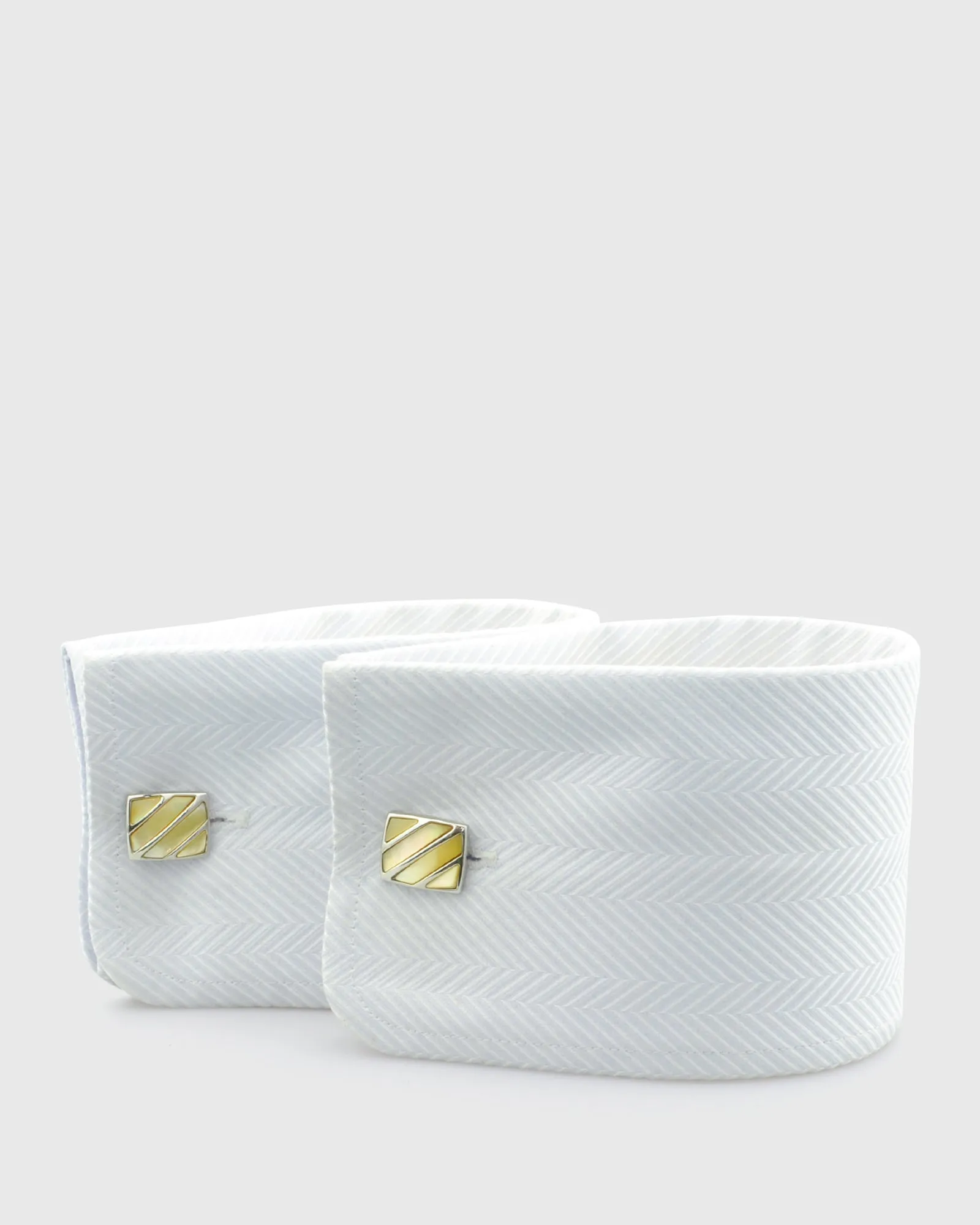 VINCENT & FRANKS VF23170M YELLOW MOP CUFFLINKS